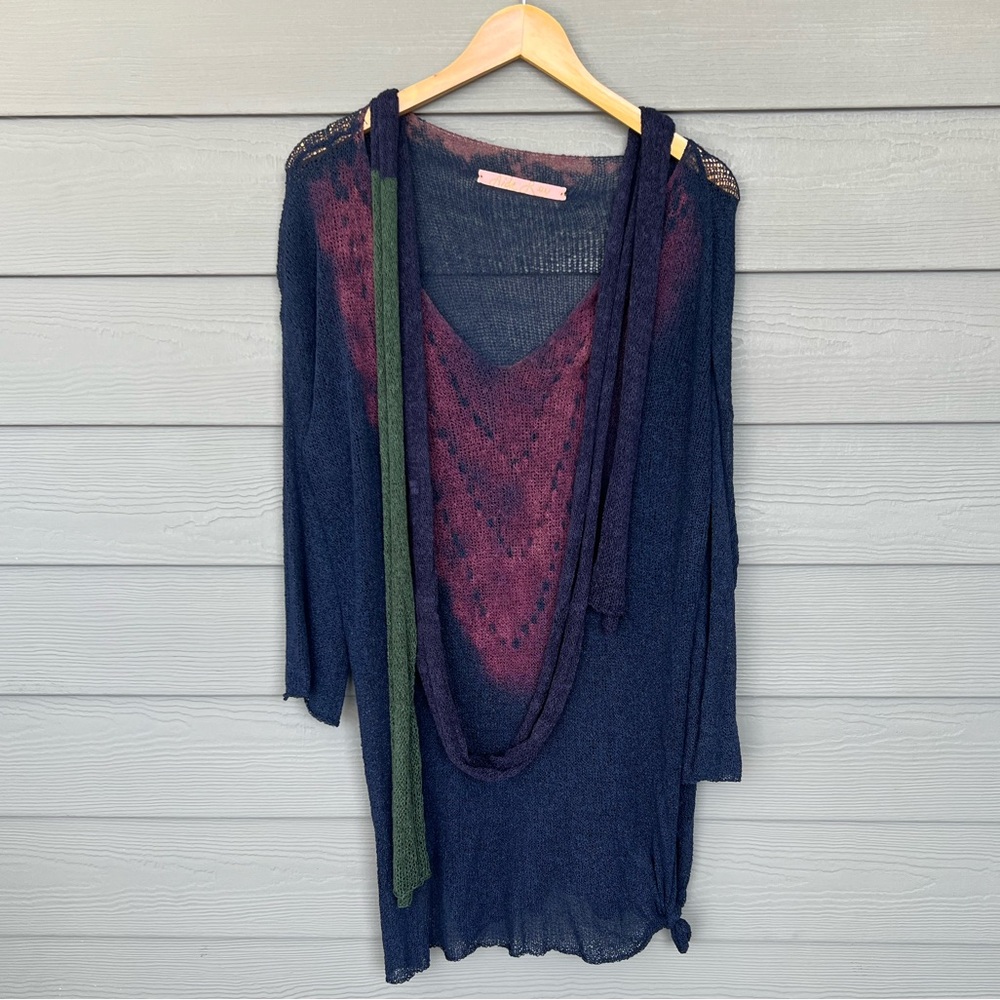 Aida Ley Knits Top with Scarf